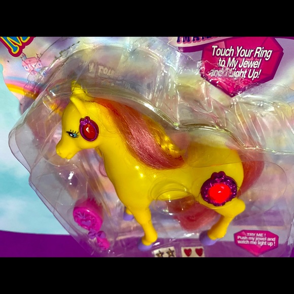 MAGIC TOUCH PONY VINTAGE 90s MAGIC JEWELS PONY SAPPHIRE JEWELS LIGHT UP & BLINK - Picture 7 of 16